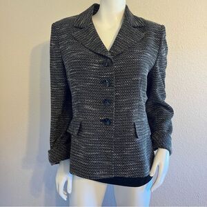 Jones Studio Nubby Weave Black/White women’s Sz 14